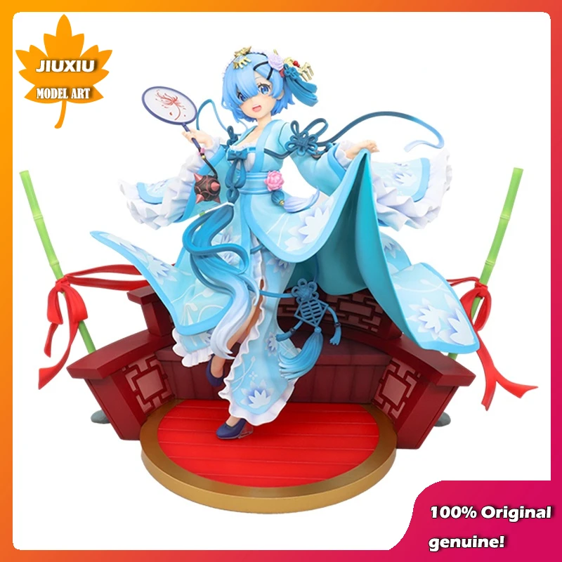 

100% Original:Anime Re:Zero REM ancient customs 21.5cm PVC Action Figure Anime Figure Model Toys Figure Collection Doll Gift