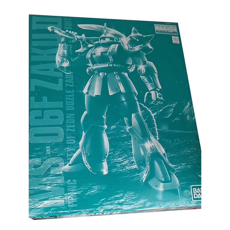 

Фигурка аниме Bandai, оригинальная модель GUNDAM PB MG 1/100 MS-06F, ограниченная серия, модель Zaku типа F2 GUNDAM, Аниме фигурки, игрушки