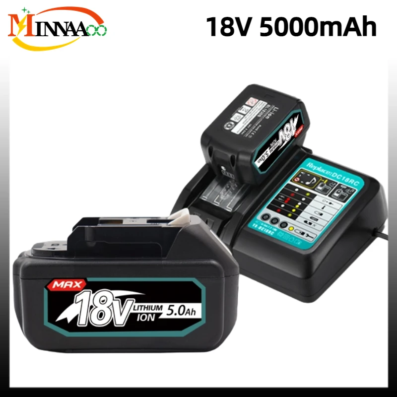 

Original Makita 18V 6.0 8.0Ah Rechargeable Battery For Makita Power Tools with LED Li-ion Replacement LXT BL1860 1850 18v8000mAh