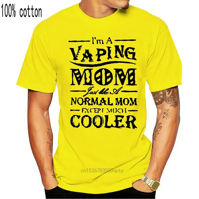 

Man Clothing Fashion T Shirt 100% Cotton Im A Vaping Mom Men T Shirt