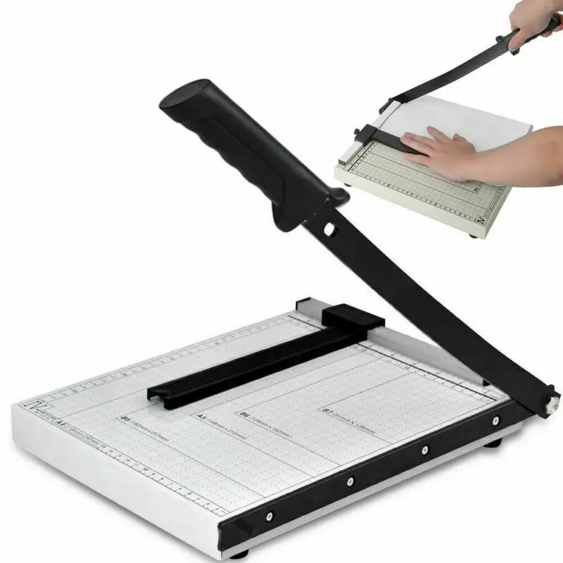 

Paper Cutter Cutting Mat Machine A4 To B7 Metal Base Guillotine Page Trimmer Blade Scrap Booking Tools Home Office Supplies