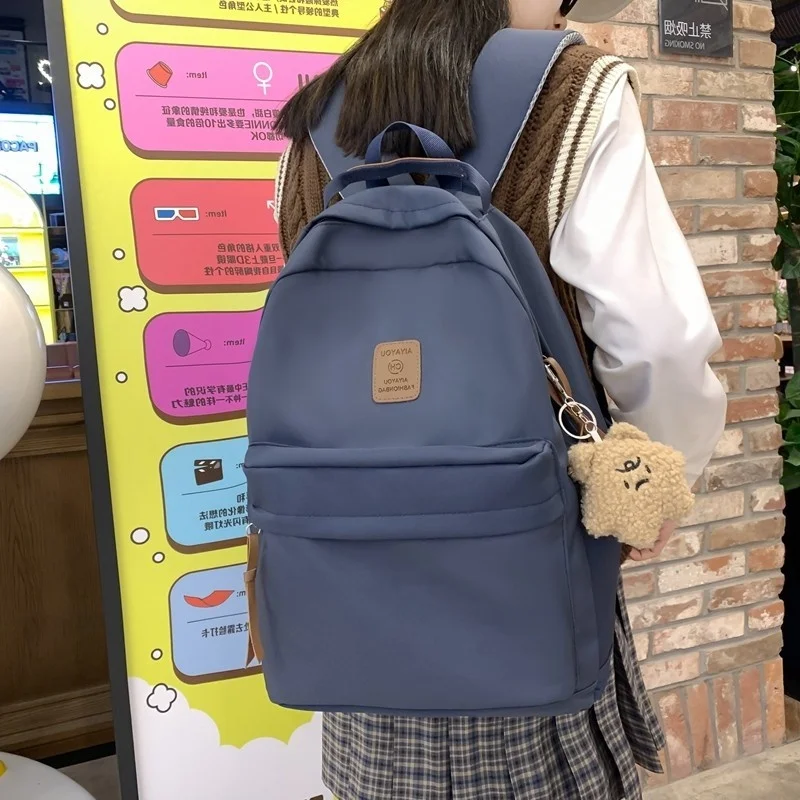 

Водонепроницаемый Школьный рюкзак для девочек, вместительный рюкзак с подвеской для путешествий, 2023