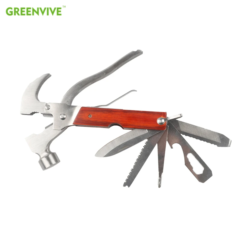 

Multifunction Beekeeping Tool High Quality 16-in-1 Claw Hammer Styled Stainless Steel Multi-Function Toolkit Bee Hive
