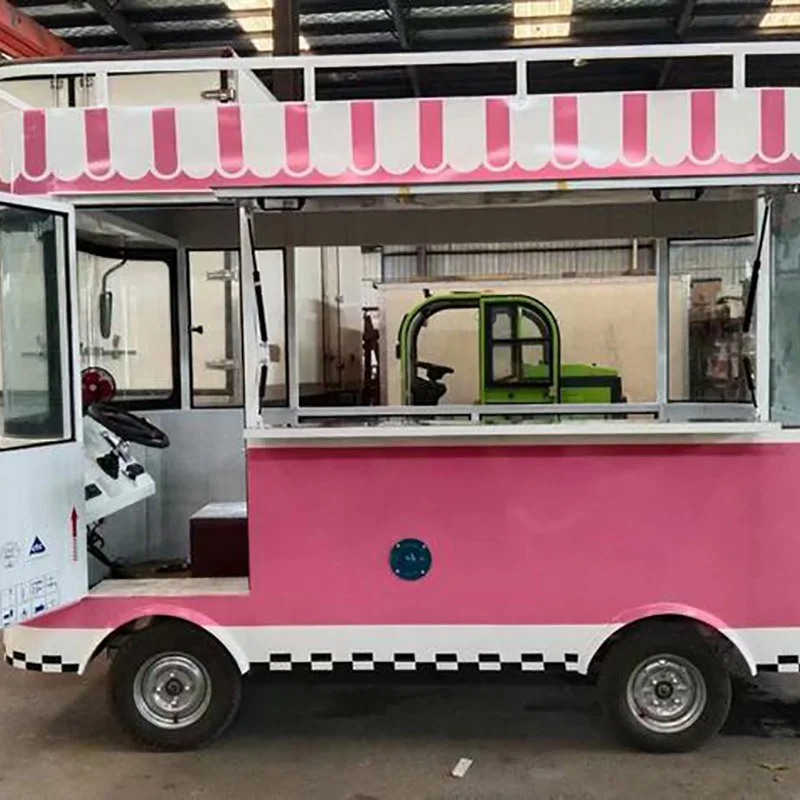 

Mobile Food Carts Moving Dining Car Truck Outdoor