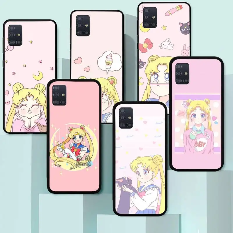 

Lovely-Sailors Cute-Moon Phone Case For Huawei Y7 Y9 Y6 Y5 Y8 8S 8P Nova 7 6 5 4 3 Pro 2018 2019 4G 5G SE Fundas Cover