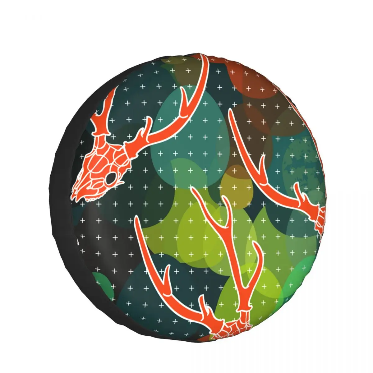 

1Pc Car Spare Tire Cover Crosses And Sugar Skull Case Polyester Tire for Cars Wheel Protection Cover