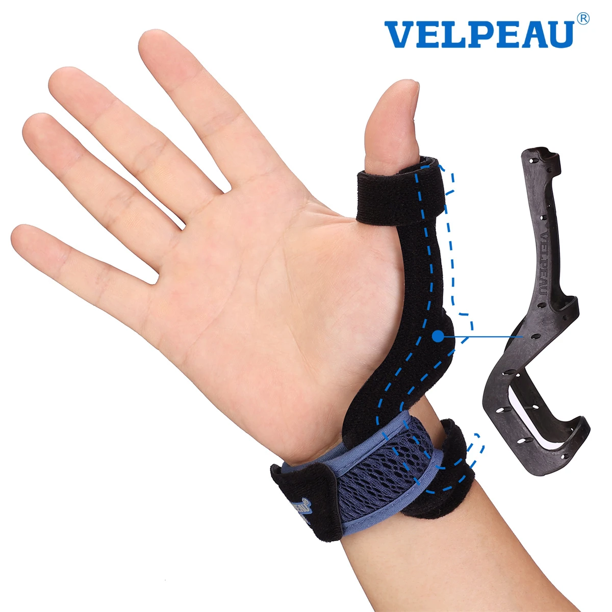 Attelle De poignet réversible VELPEAU pour le pouce  attelle Spica  stabilisateur De soutien  pour