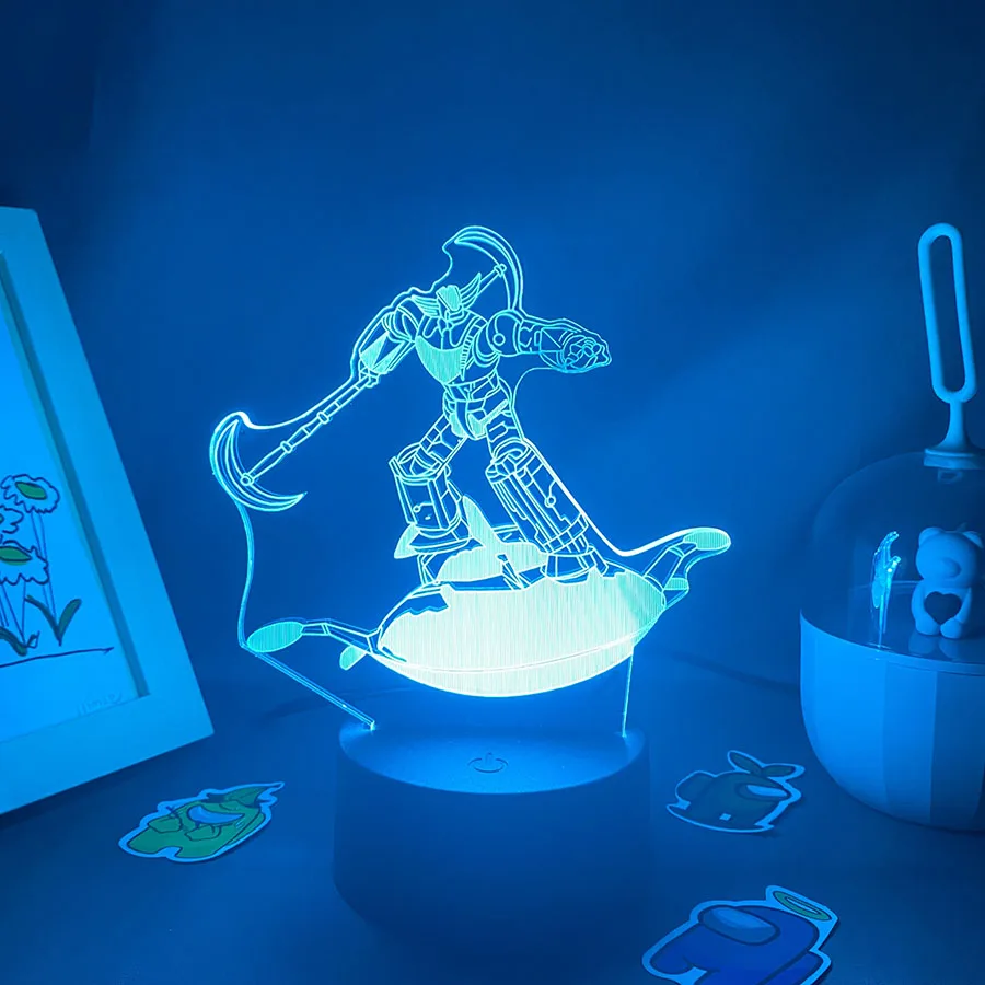

Anime UFO Robot Grendizer 3D LED Neon Night Lights Child Table Desk Bedroom Decoration Manga UFO Robot Grendizer Lava Lamps Gift