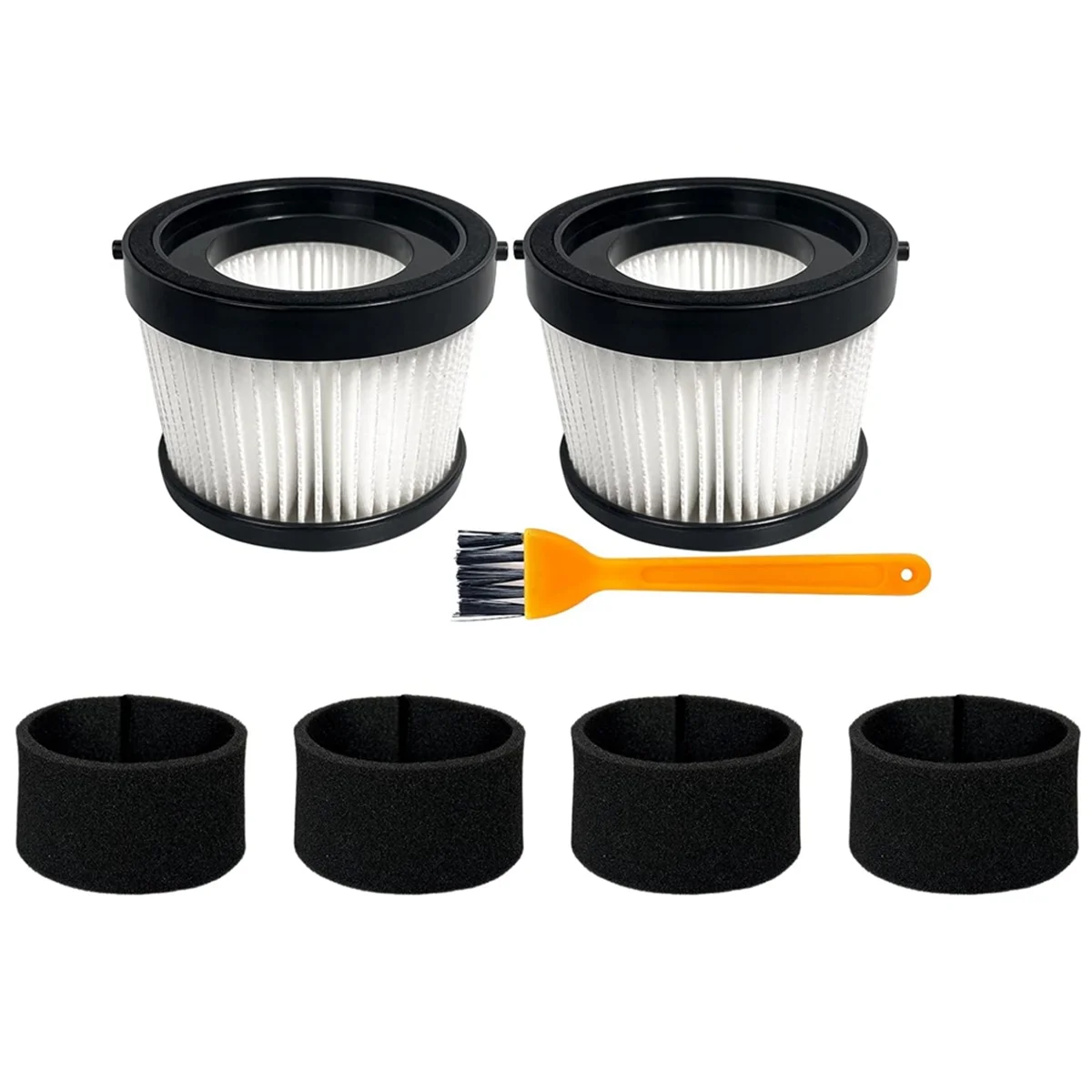 HEPA-фильтр DCV5011H для аккумуляторного пылесоса DCV501HB 2 шт. с 4 губчатыми фильтрами и 1