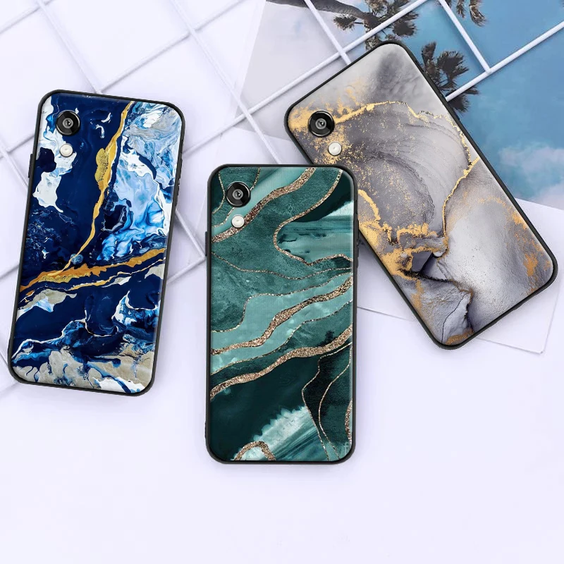 

Luxury Gilt Marble Fashion Art For Huawei Honor 9A 8X 9 9X Lite 10 10i 10X Lite Phone Case Black Funda Back Carcasa