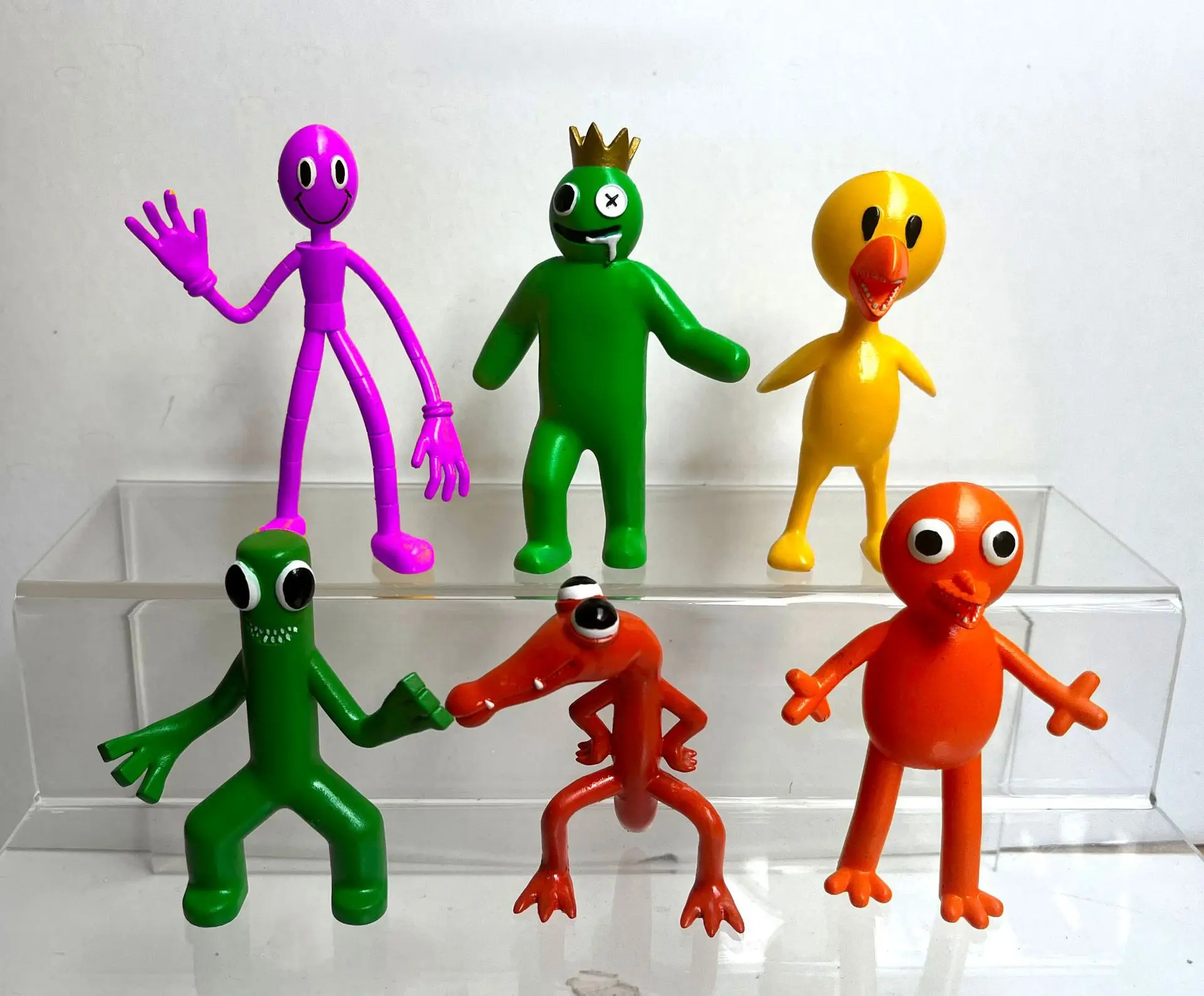 

3.5-4.5-inch rainbow friend ship model.Statue cartoon game character kawaii blue monster child halloween christmas gift
