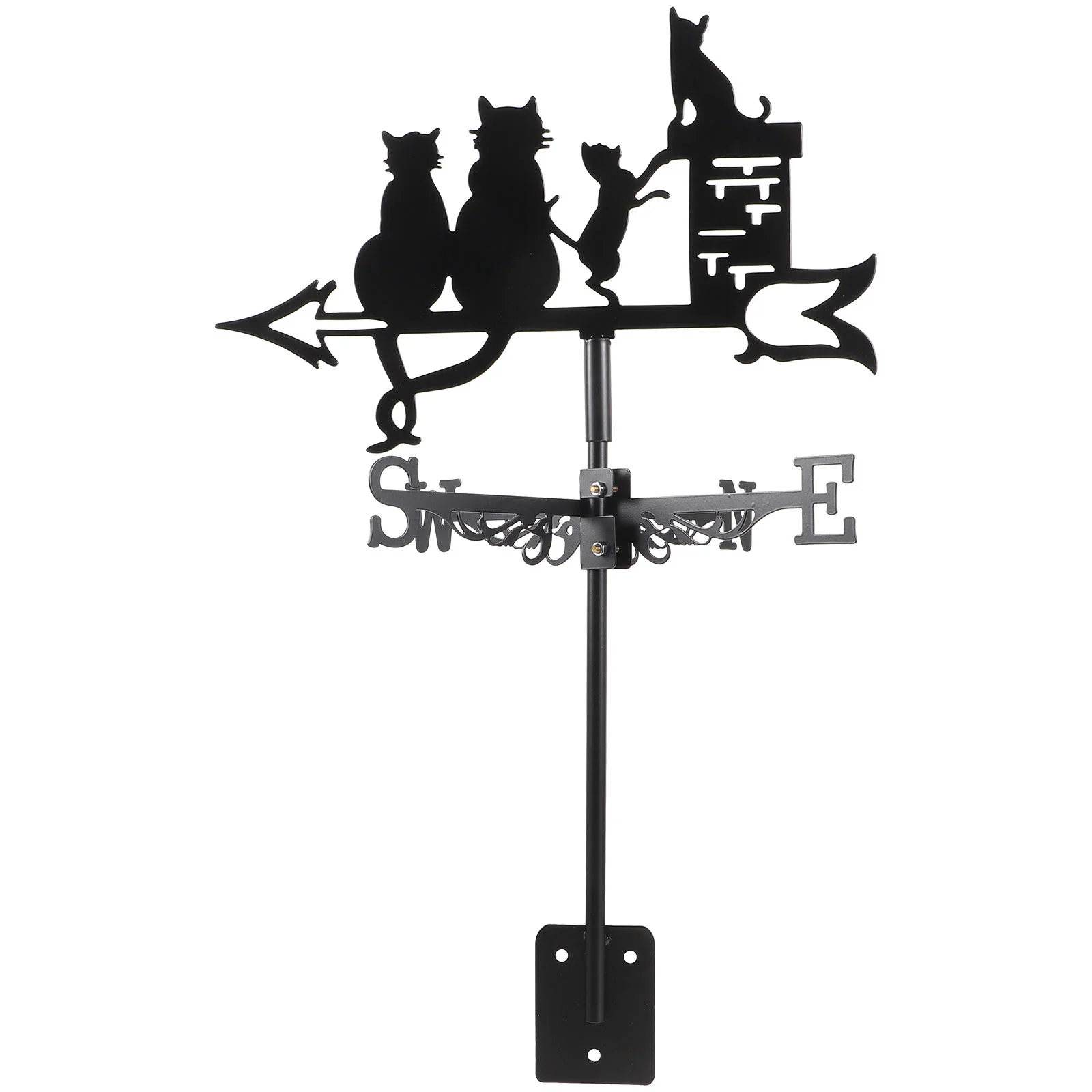 

Stainless Steel Weathervane Decorative Weather Vane Yard Wind Direction Indicator