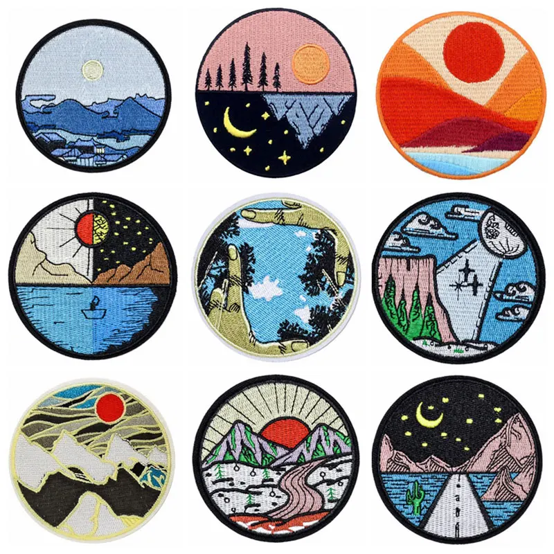 

Ironing Patch Heat Transfer Applique Embroidery Patch Clothing Patches Jacket Bag Applique DIY Outdoor Hat Bag Sticker