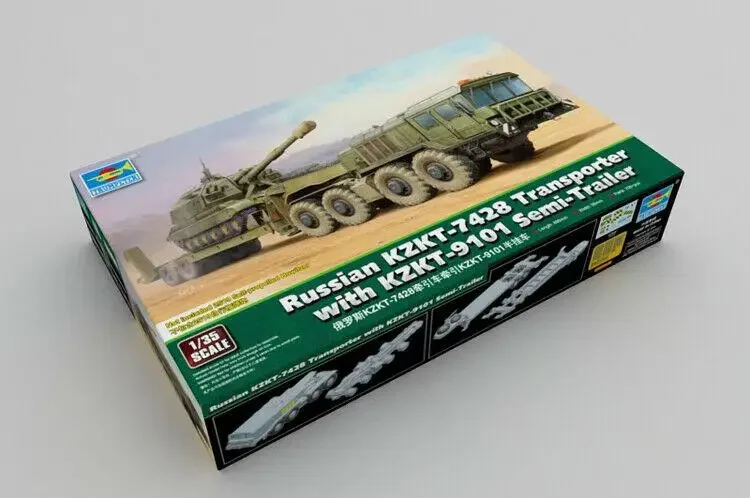 Trumpeter 1/35 01039 Российский транспортер KZKT-7428 с напівприцепом KZKT-9101 комплект