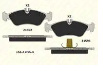 

Код магазина: B2159218805KD20 для задней тормозной колодки