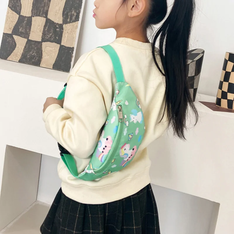 Детская поясная сумка из качественной ткани Оксфорд нагрудной мешок для девочек