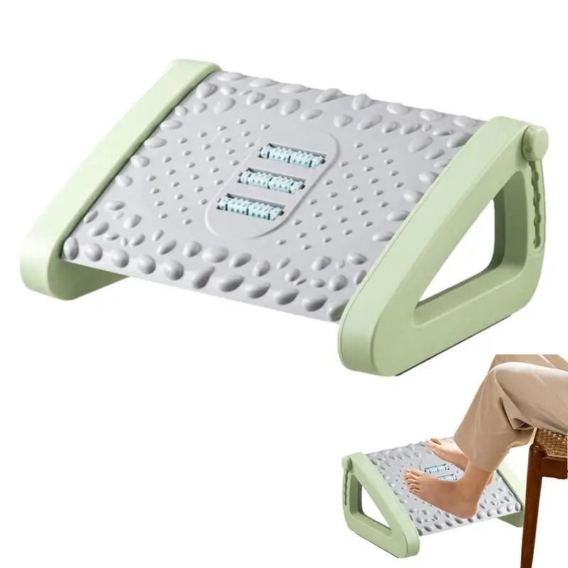 

Under Desk Foot Rests 6 Heights Adjustable Foot Rest Ergonomic Foot Stool Cushion With Massage For Home Office Gaming Computer