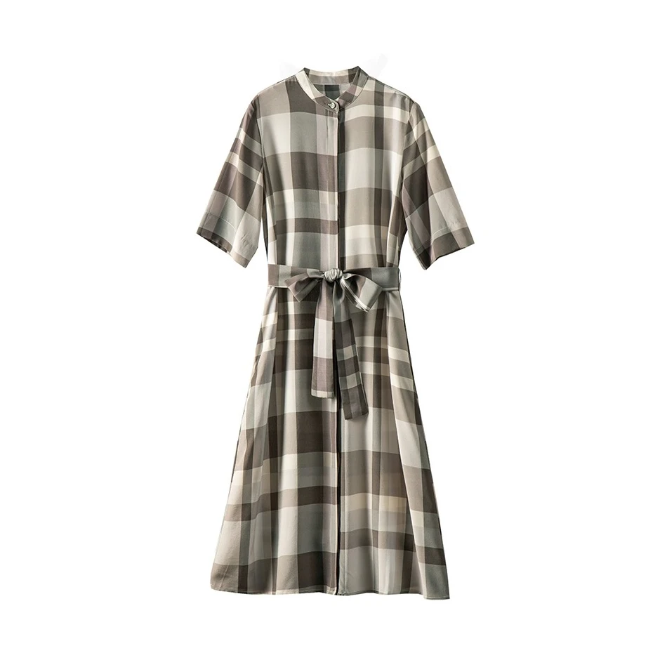 

NIGO Plaid Belted Dress Skirt #nigo21215
