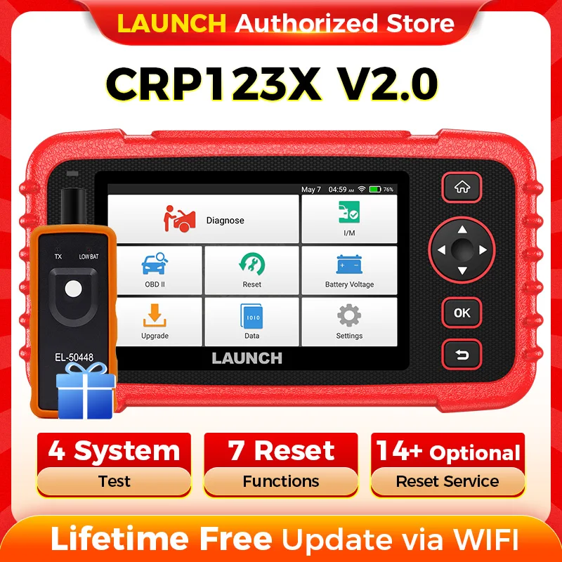

НОВЫЙ LAUNCH CRP123X V2.0 OBD2 сканер автомобильный DIY считыватель кодов автомобильные диагностические инструменты автоскоп автоматическое сканирование диагностический инструмент