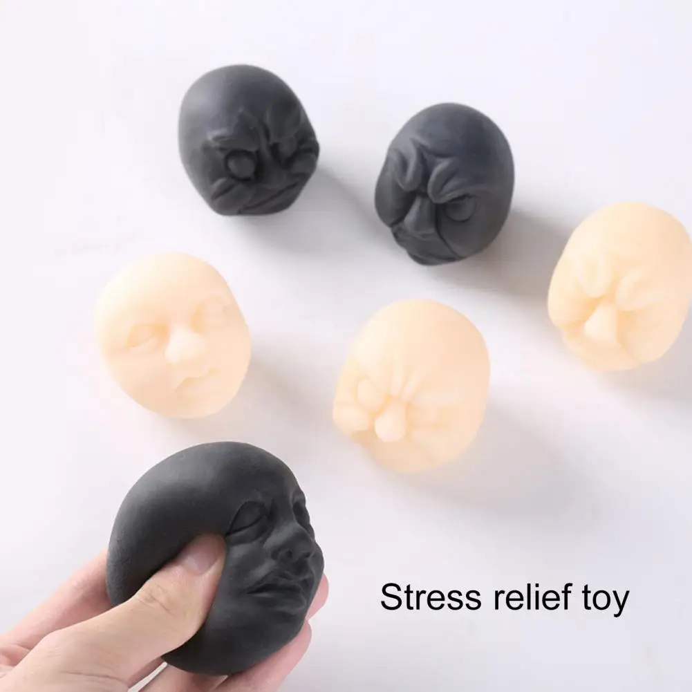 

Vent Toys Human Face Squeeze Toy Pinch Toy Children Squeeze Fidget Small Human Face Doll Toy Gift Bag Filler