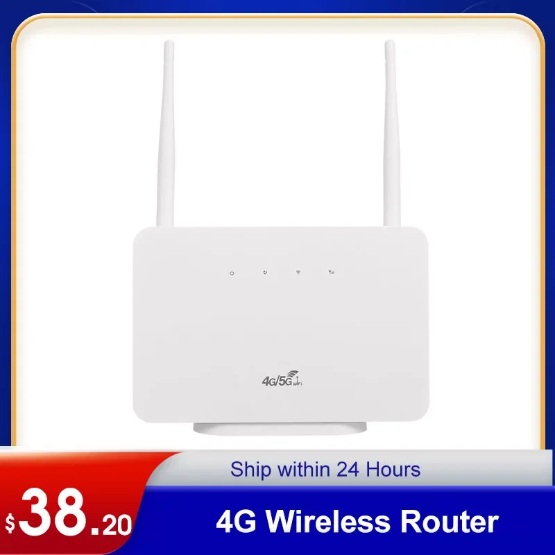 

Wireless Router LTE CPE Router 300Mbps Wireless Router with 2 High-gain External Antennas SIM Card Slot European Version