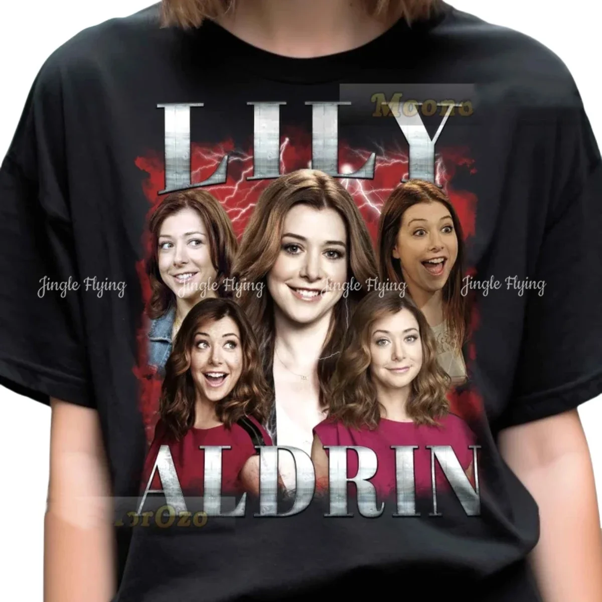 Ограниченная винтажная футболка Lily Aldrin Tribute эстетический свитшот с круглым