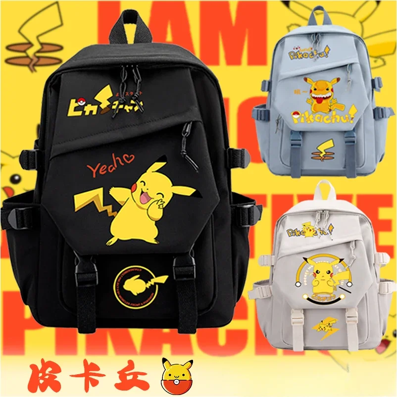 

Pikachu Anime Niche Schoolbag Large Capacity Female and Male College Students Backpack Children's Schoolbag