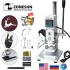 ZONESUN ZS 90 машина для горячего тиснения фольгой имитатор пресса бумага дерево ПВХ Карта кожаный принтер ручная бронзовая машина