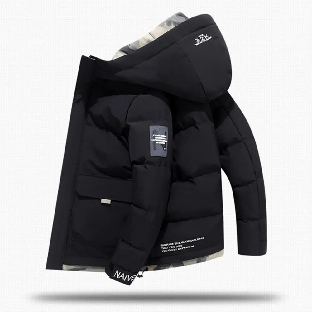 Trendy Men Coat All Match Autumn Winter Washable Flap Pocket Outerwear  Men Jacket    Men Overcoat