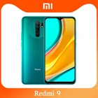 Смартфон Xiaomi Redmi 9 с глобальной прошивкой, 4 Гб ОЗУ, 64 ГБ128 Гб ПЗУ, четырехъядерный процессор 13.0mp, большой аккумулятор 5020 мАч, Восьмиядерный процессор