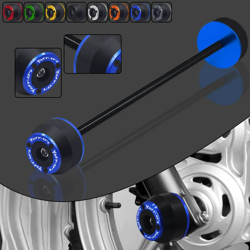 

Fits For YAMAHA MT-07 MT07 MT 07 FZ-07 FZ07 XSR700 2014-2022 Motorcycle CNC Rear Front Axle Wheel Protector Slider Crash Pads