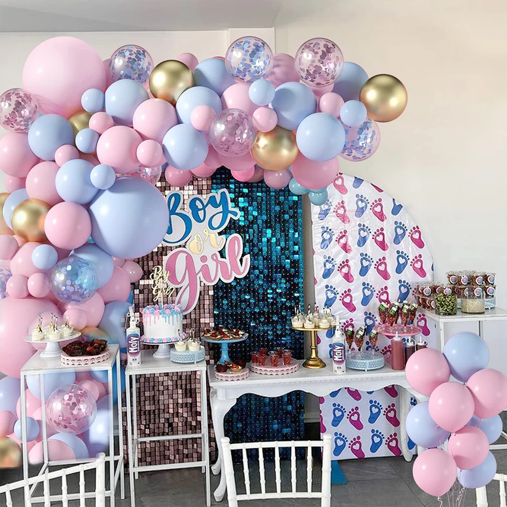 

Pink and Blue Balloon Garland Arch Kit-126PCS For Boys Girls Gender Reveal Decorations Baby Shower Decorations Birthday Party