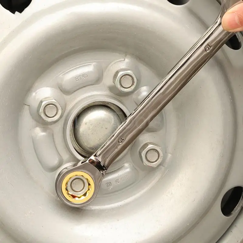 4 шт. Трещоточный ключ 8-32 мм универсальный гаечный метрический 72 передачи ударная