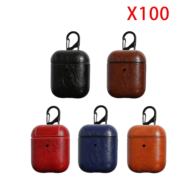 

PU Leather earphone Case For Airpods Pro 2 opp bag wireless bluetooth case military anti scratch bag with keychain cover 100pcs