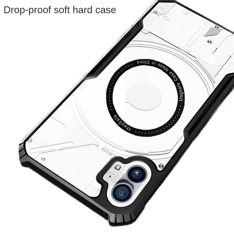 Чехол для телефона Nothing CMF 1 2 2a магнитный противоударный силиконовый прозрачный