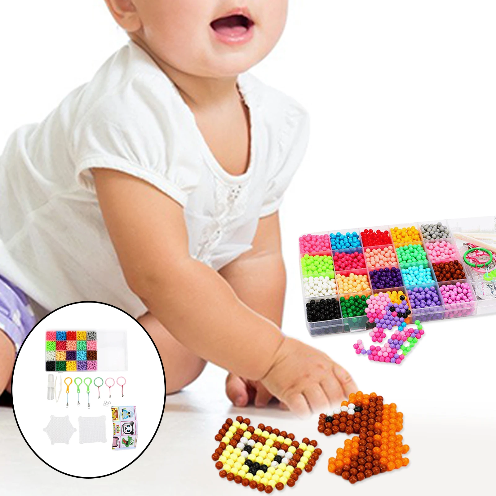 

Набор плавких бусин 3000 шт. с узорами Hama Beads для рукоделия «сделай сам»