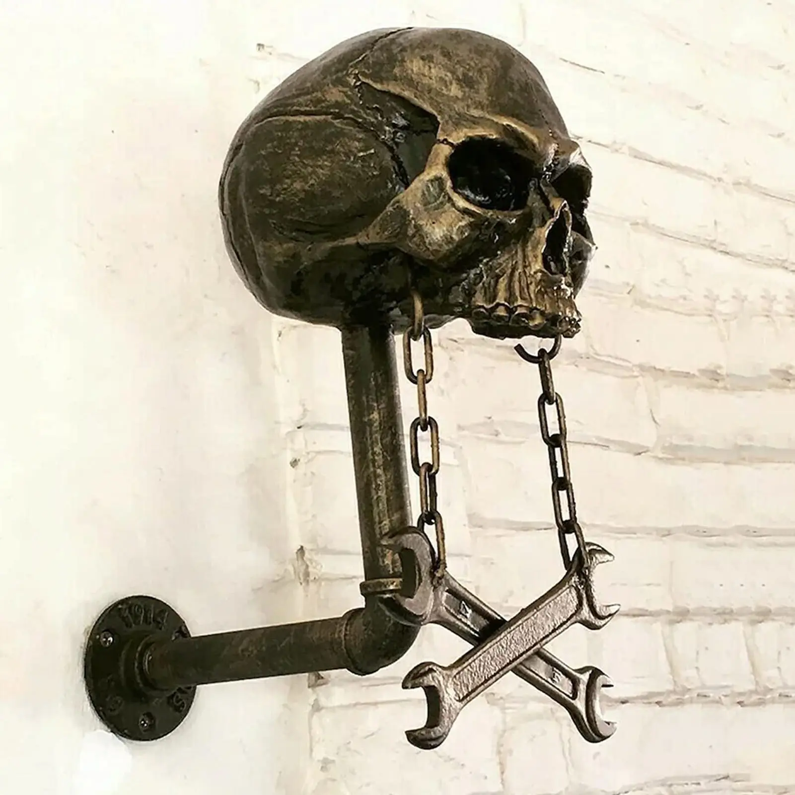 Подставка для шлема с черепом держатель шляпы мотоциклетный настенный кронштейн