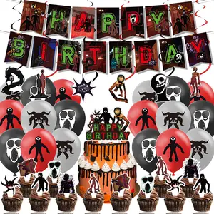 Roblox-Fournitures de décoration de fête d'anniversaire, carte d'insertion  de gâteau, monde virtuel, sensation de nervure, charme en spirale -  AliExpress