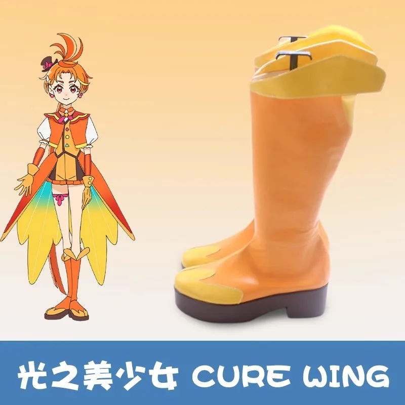 Хирогару Скай! Прелечение вспышки неба! Ботинки для косплея Pretty Cure Wing Sora Harewataru Sky