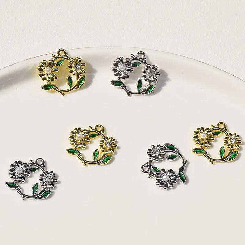 

10 шт., подвески в виде венка, 20 х20 мм