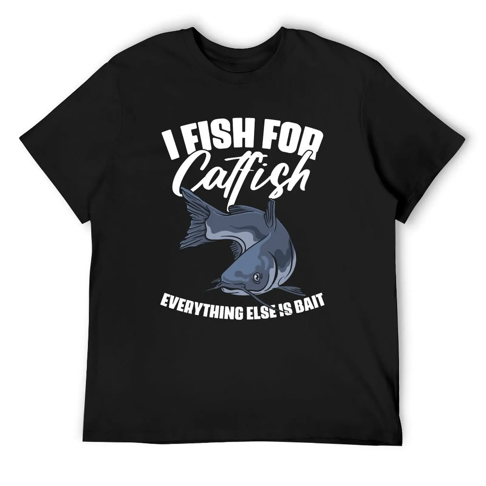 Футболка I Fish For Catfish Everything Else Is Bait забавная футболка Catfisher быстросохнущая мужская