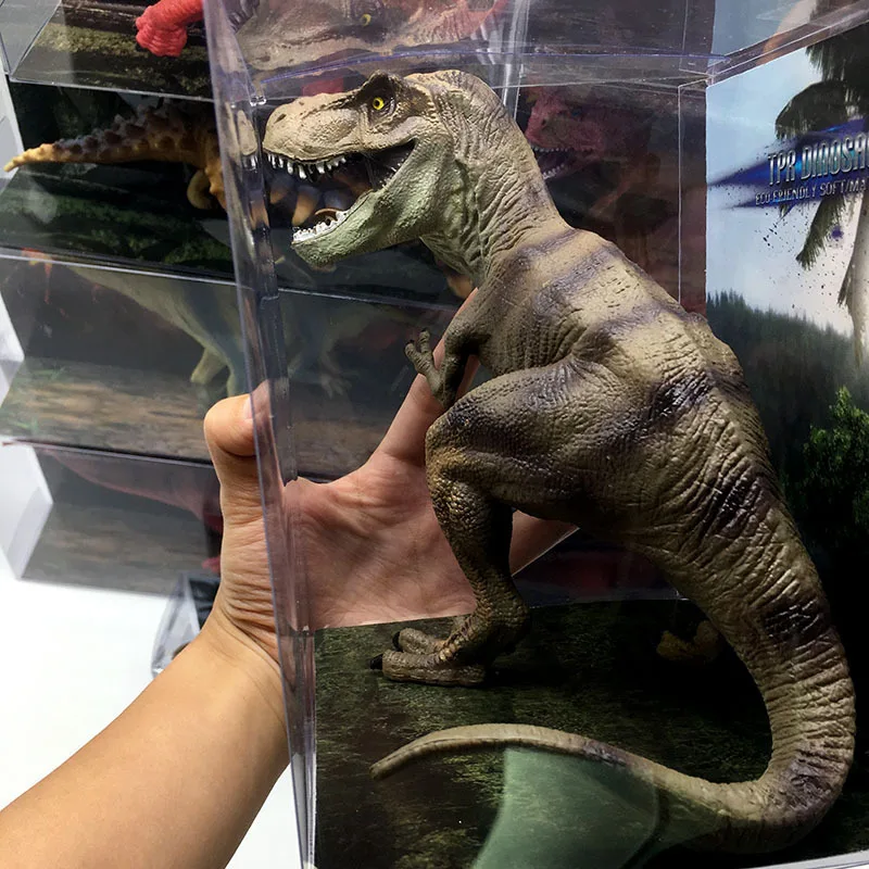 

Giant Realistic Dinosaur In Box Tyrannosaurus T Rex Spinosaurus Triceratops Big Size Dino Model Figure Toy for Kids Boy Baby