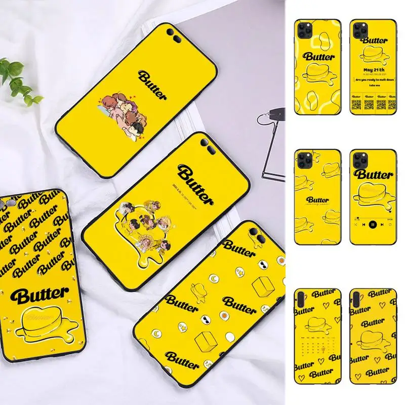 

Fashion cute kpop Butter Jung Kook and J-hope Phone Case for iPhone 11 12 13 Mini Pro Max 8 7 6 6S Plus X 5 SE 2020 XR XS Case