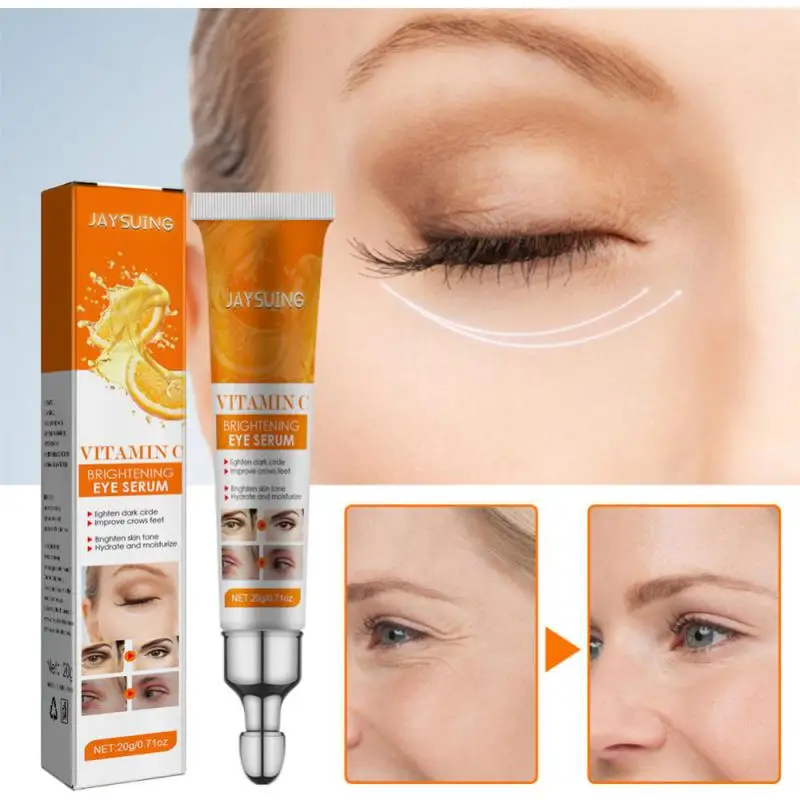 

20ml Vitamin C Remove Dark Circles Eye Serum Eye Bags Lift Firm Brightening Hyaluronic Acid Anti-Wrinkle Eye Cream Eyes Care