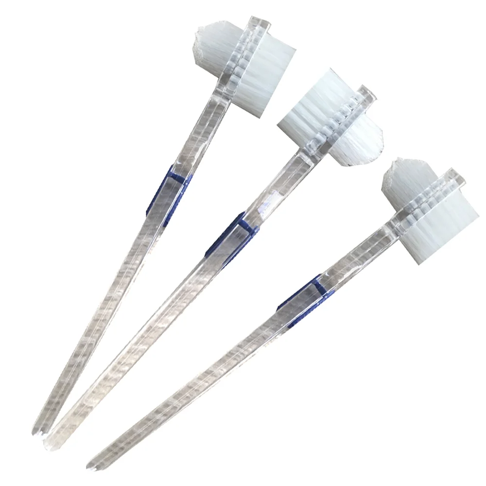 

3pcs Transparent Denture Brush False Teeth Cleaning Brush Double-sided Artificial Teeth Cleaning Tool