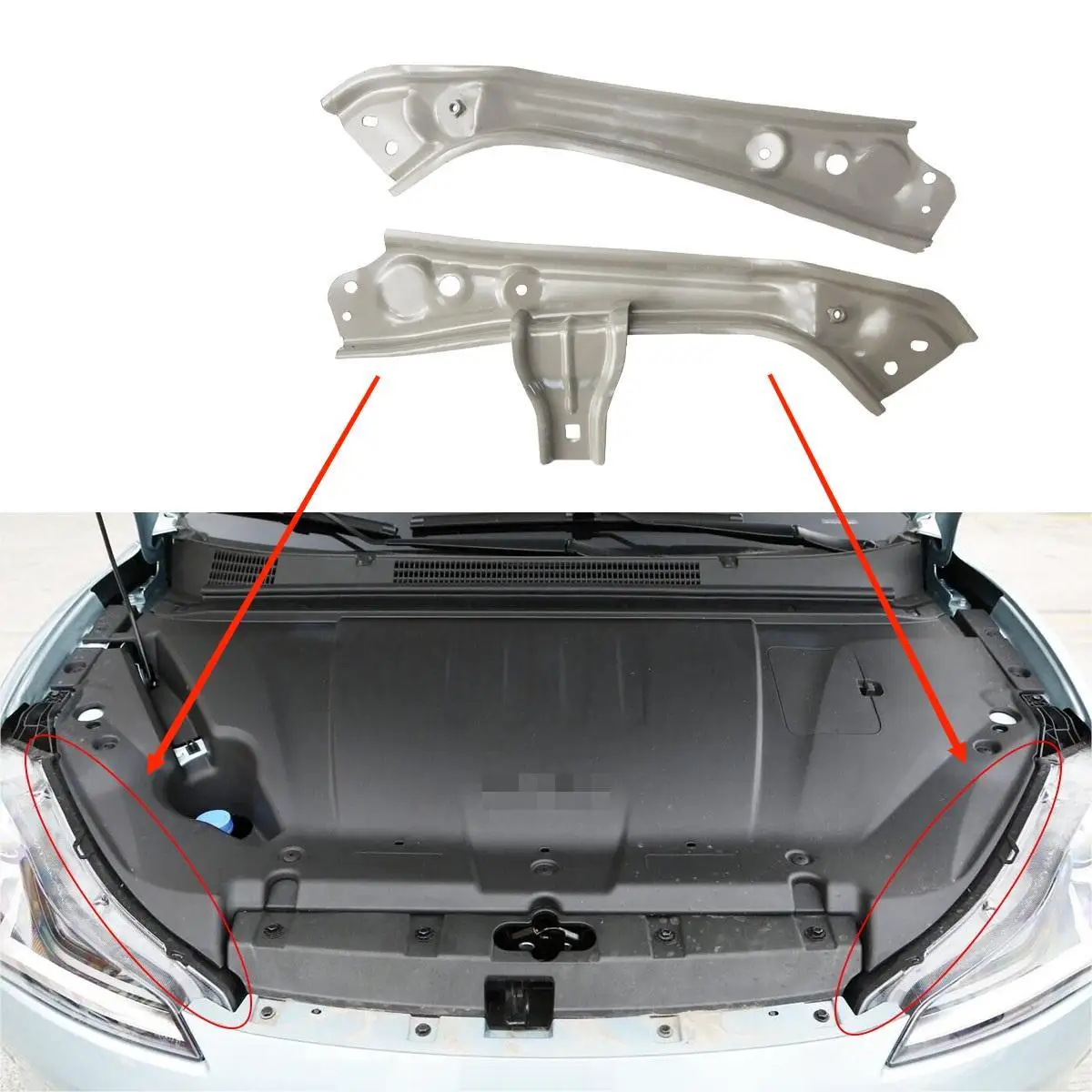 

Car Front Headlight Bracket Mounting Support Set Left Right for NETA V Head Lamp Repair Kit Base