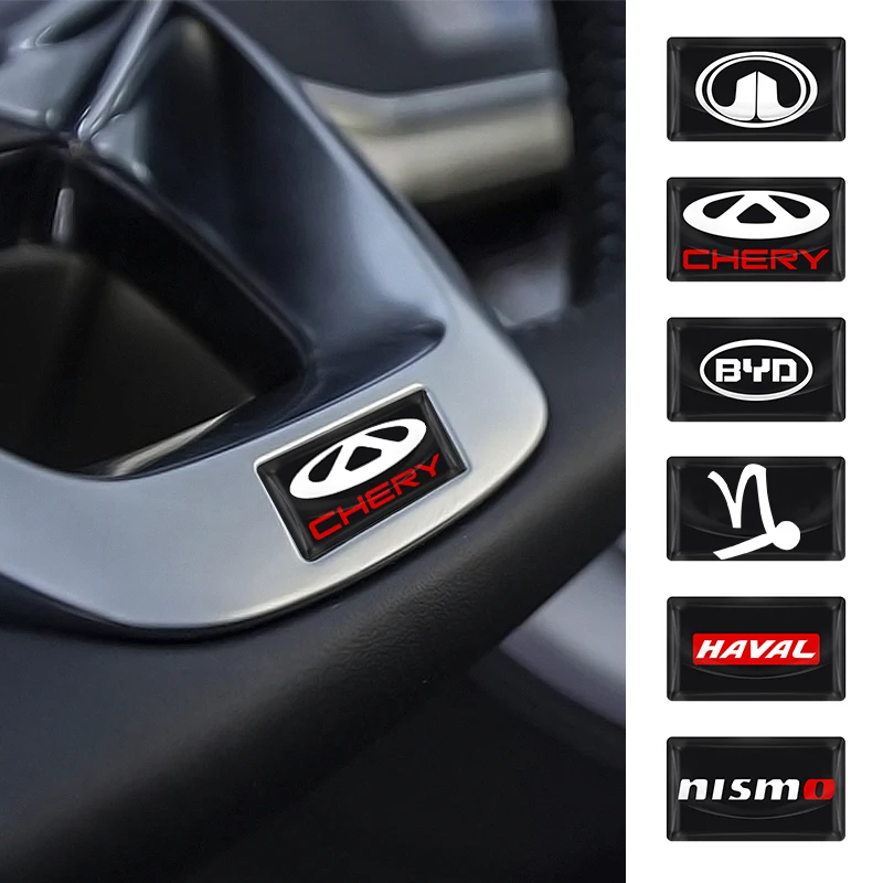 

10pcs Car Steering Wheel Sticker Interior Badge Styling Decals For Tesla Model 3 S X Y Style Roadster Invader Coil Mod WYE K80