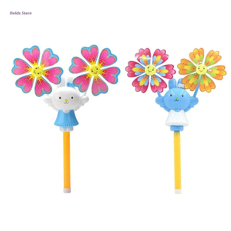 

Rabbit Wind Spinner Wand Children Toys for Chrismas Girls Party Favor Supplies