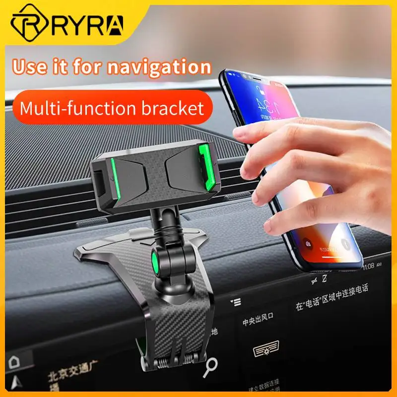 

RYRA Car Cell Phone Support 1200 Degree Rotatable Dashboard Phone Number In The Car Phone Holder For 3-7 Inch Mobile Phone Stand