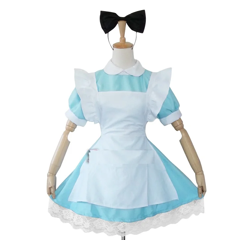 Kinder Mädchen Blau Sexy Alice Im Wunderland Kostüm Erwachsene Plus Größe Frauen Kinder Mädchen Partei Phantasie Kleid Frau Cosplay Lolita maid